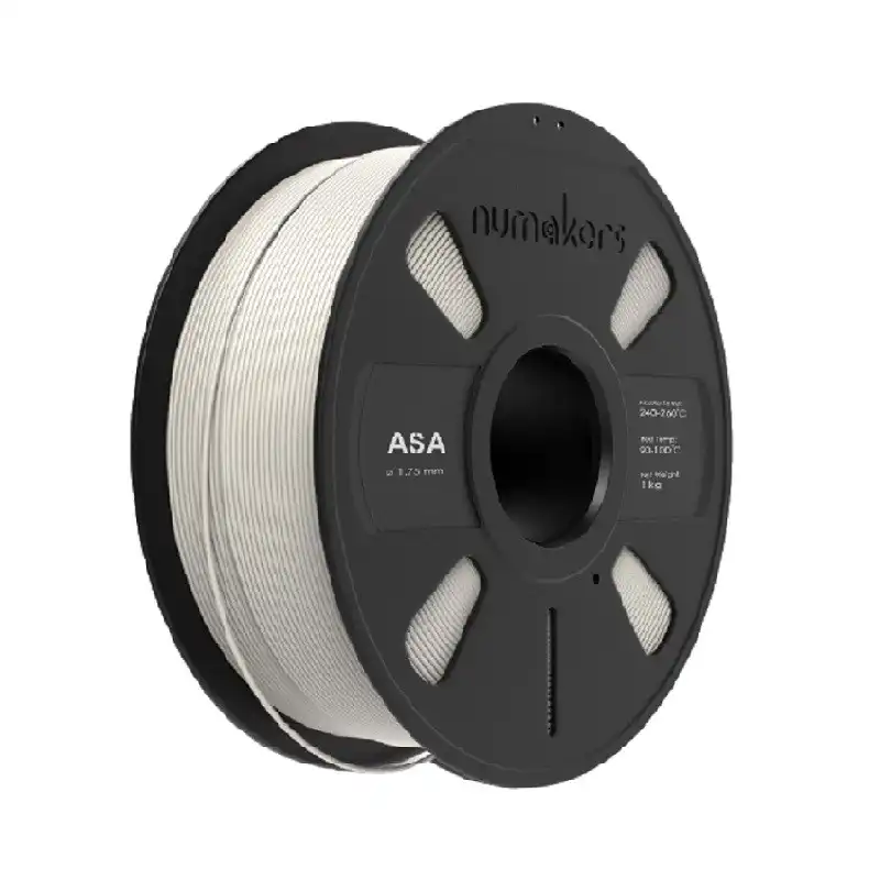 Numakers ASA Filament – Pure White – 1.75 mm – 1 kg