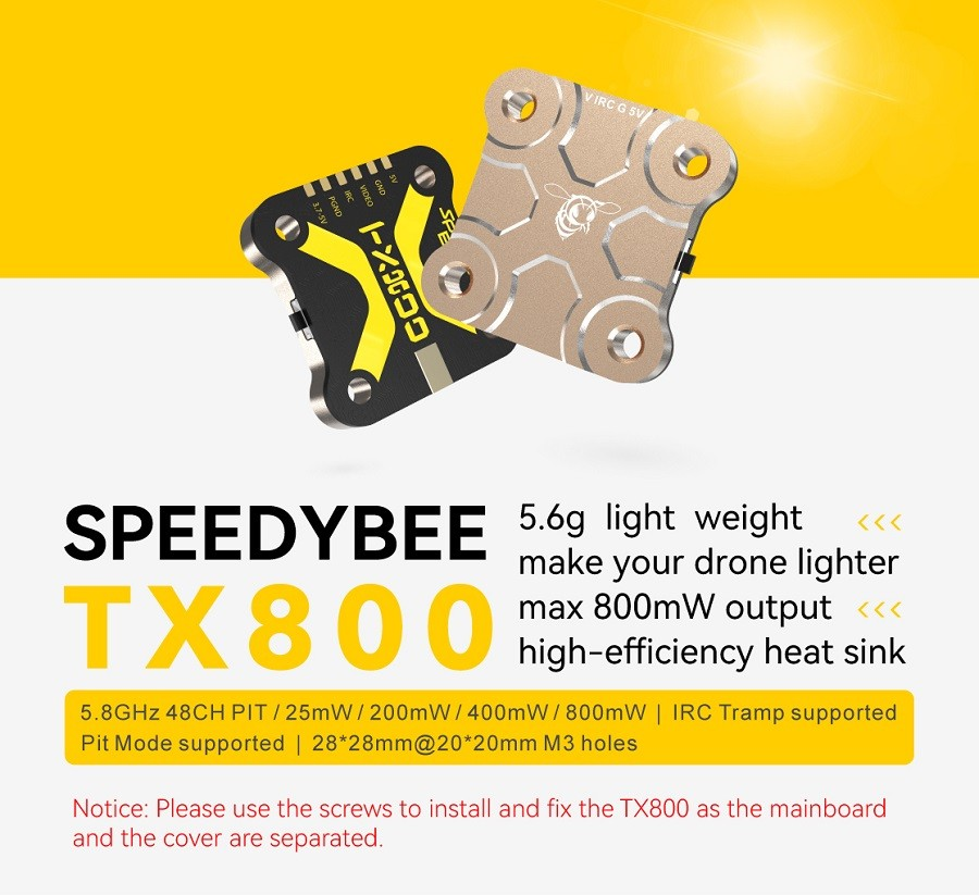 SpeedyBee TX800 5.8GHz Video Transmitter