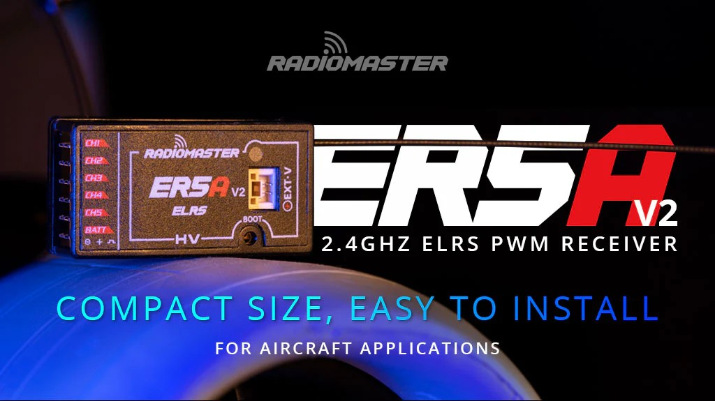Radiomaster ER5A V2 2.4GHz ELRS PWM Receiver