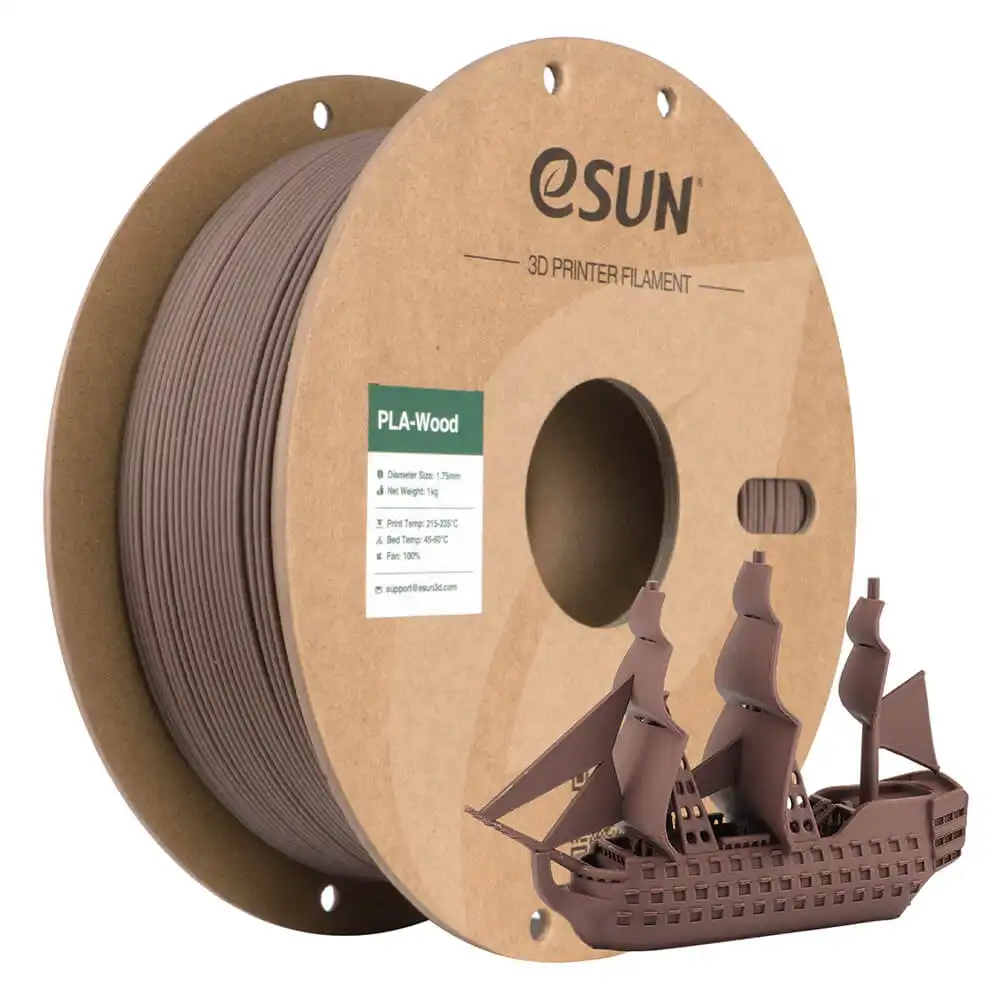 Esun Pla-wood Filament - PLA-wood-WALNUT-5