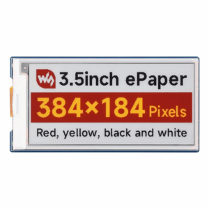 Waveshare 3.5inch 384 Board - Waveshare 3.5inch 384 × 184 Pixels Red/Yellow/Black/White E-Paper Display (G),SPI Interface ...