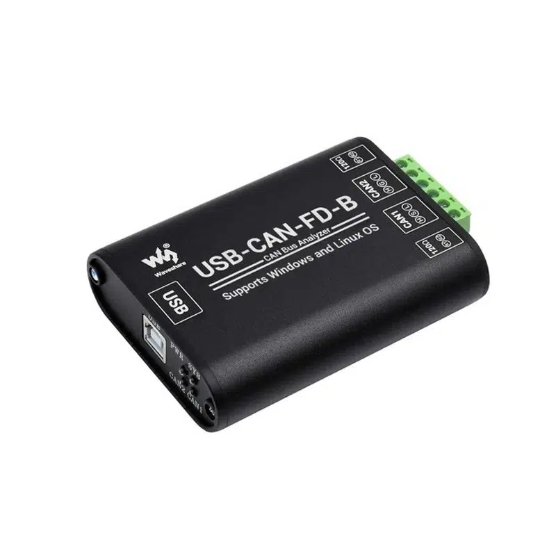 Waveshare Industrial Grade USB-CAN-FD-B CAN/CAN FD Bus Data Analyzer supports Windows + Linux OS