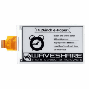 Waveshare 4.26inch Paper Display - Waveshare 4.26inch E-Paper raw display-800×480-Black/White