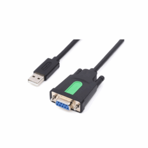 Waveshare Industrial USB To RS232 Serial Adapter Cable, USB Type A To DB9 Female Port, Original FT232RL Chip, Cable Length 1.5m