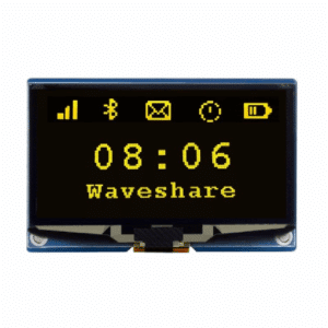 Waveshare 2.42inch OLED Display Module(C), 128×64 Resolution, SPI / I2C Communication Yellow Display