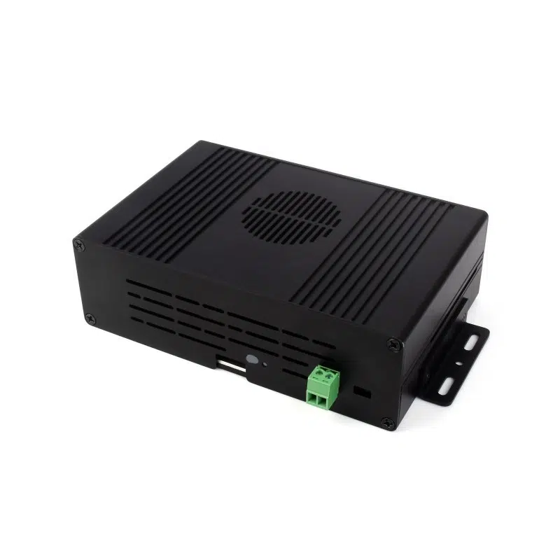 Waveshare Multi-functional All-in-one Mini-Computer Kit Designed for Raspberry Pi5 Module BOX-A PCIe to Gigabit Ethernet (NOT included), Aluminum Alloy Case, Options for Inside PCIe adapter board