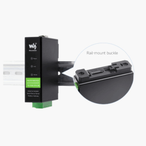 Waveshare Rail-Mount Serial Server RS232/485/422 to RJ45 Ethernet Module TCP/IP to serial With POE Function