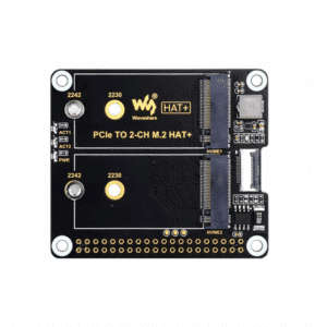 5m Adapter - Waveshare PCIe To 2-ch M.2 Adapter for Raspberry Pi 5, Compatible with 2230/2242 Size NVMe Solid State Drive,...