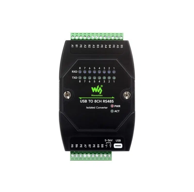 Rs485 Converter Waveshare 8ch - Waveshare USB TO 8CH RS485 Industrial Grade Isolated Converter