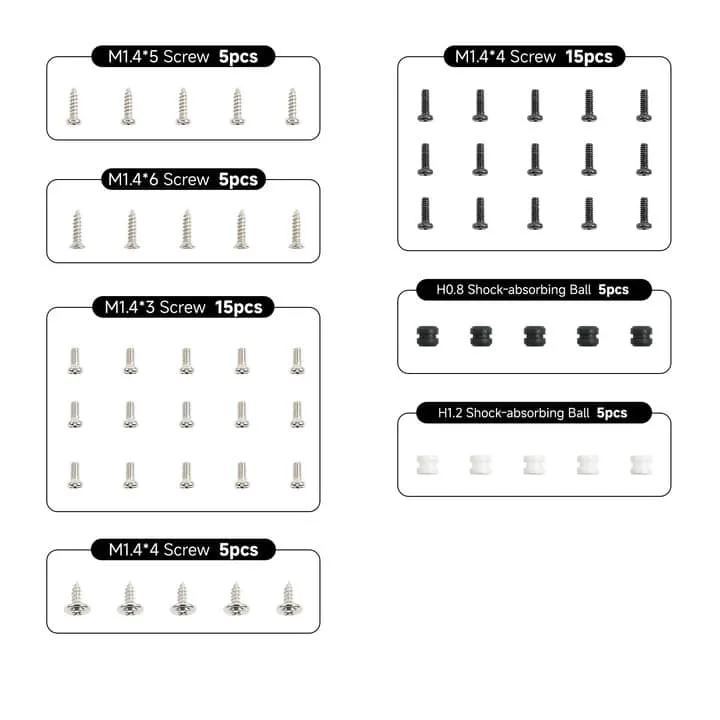 Betafpv Screws Whoop Drone - ETAFPV Screws Pack For Whoop Drone Meteor75 Pro