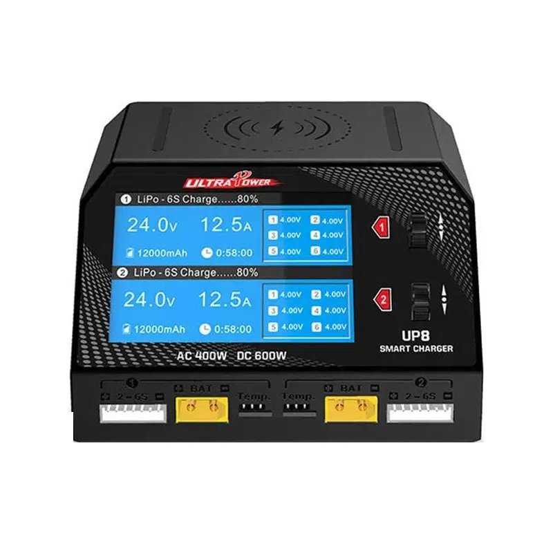 Ultra Power UP8 600W 16A Dual-Channel Multi-Chemistry Battery Charger