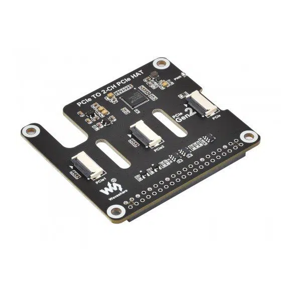 Waveshare Ch Pcie Board - Waveshare 2-Ch PCIe FFC Adapter Board For Raspberry Pi 5