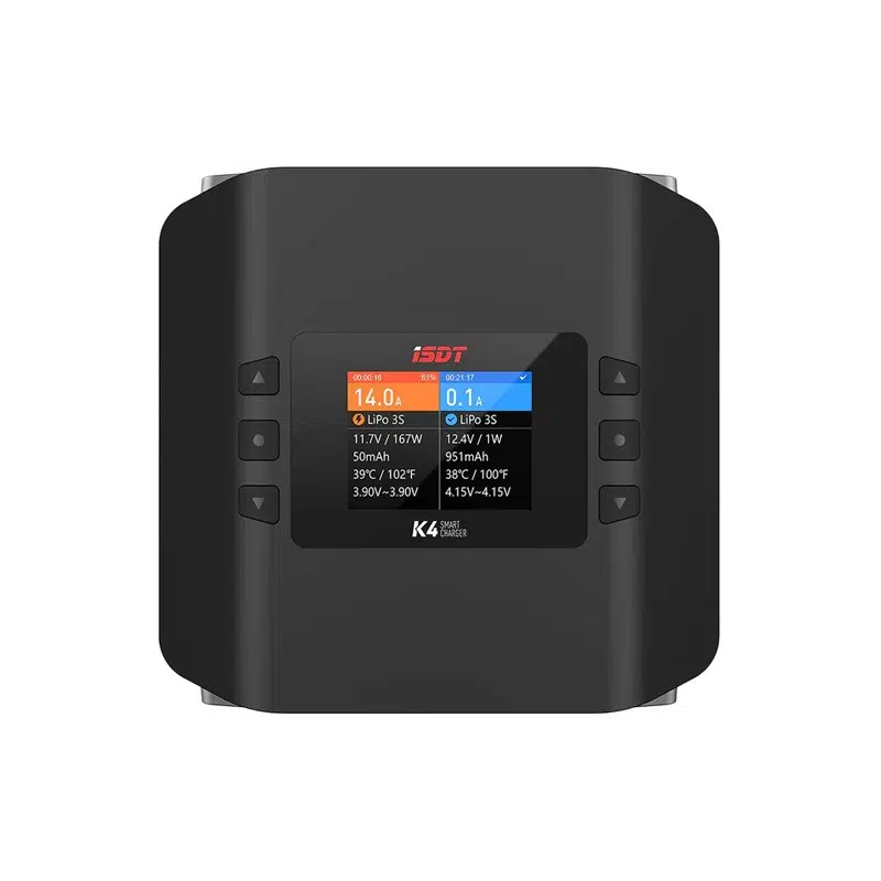 20a Charger - ISDT K4 Dual‑Channel 2x400W AC / 2x600W DC High‑Power Charger