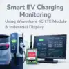 Smart EV Charging Station Monitoring System Using Waveshare 4G LTE Module & Industrial Display