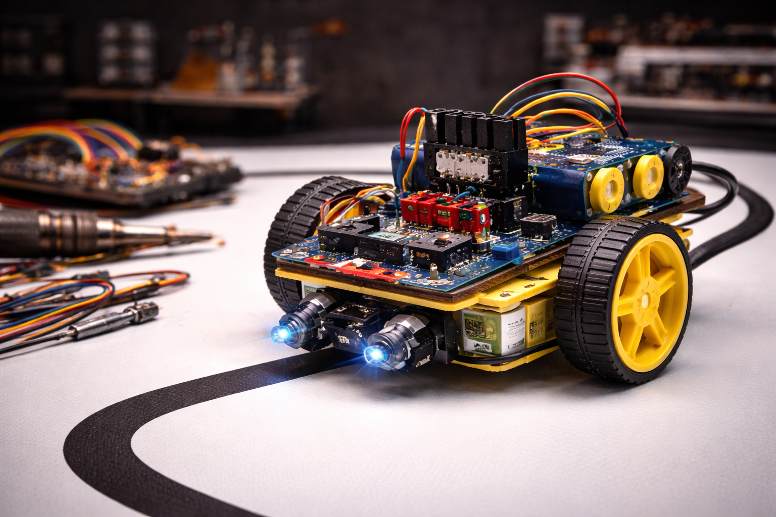 Line Following Robot with Arduino - Complete Guide