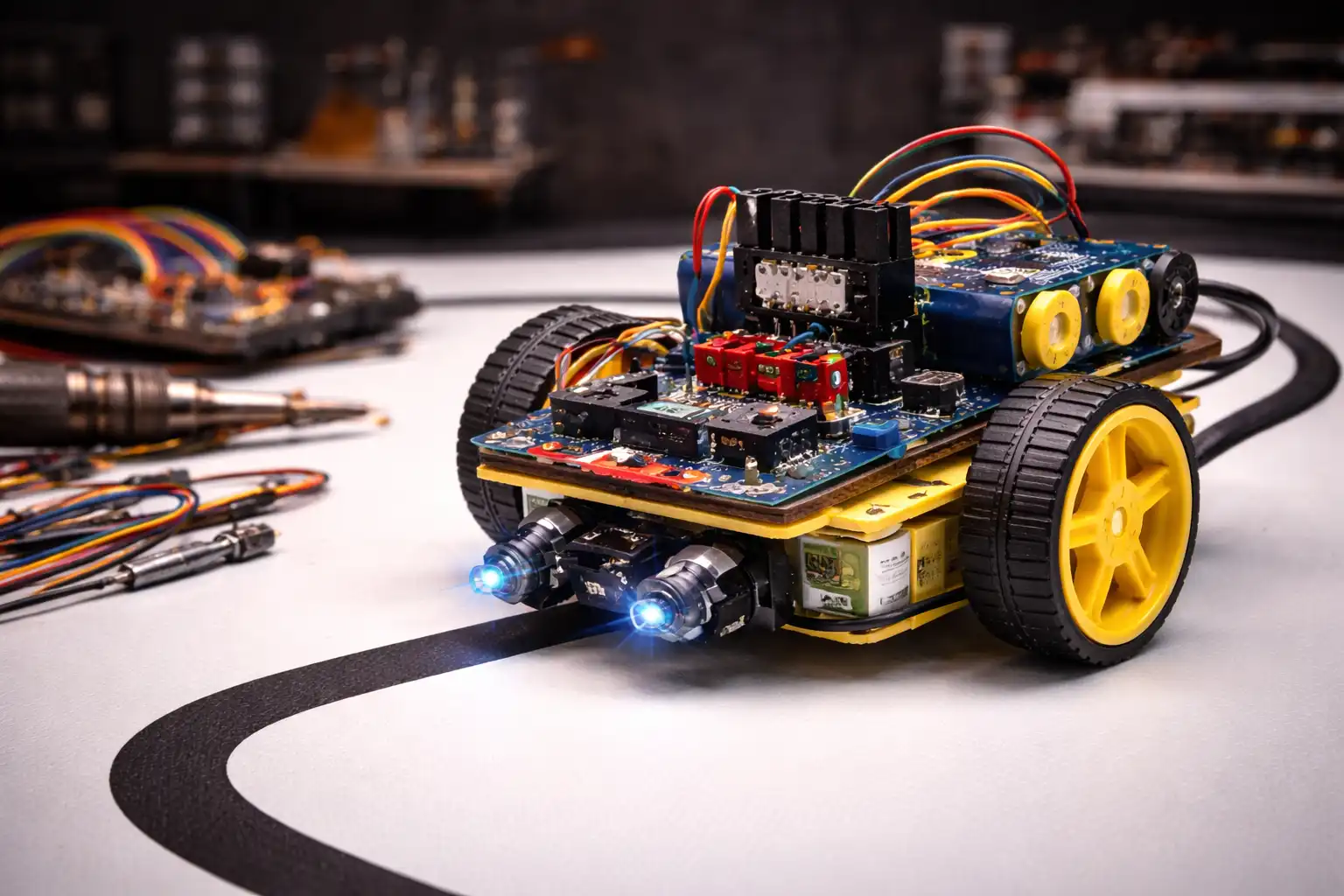 Line Following Robot with Arduino - Complete Guide