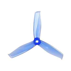 GEMFAN Propellers 5055(5X5.5) Tri Blade Flash  2CW+2CCW 2 Pair Clear Blue