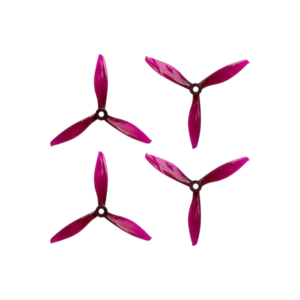 GEMFAN Propellers 5149(5.1X4.9) Tri-Blade Flash Durable  2CW+2CCW 2 Pair-Transparent Purple