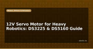 12V Servo Motor for Heavy Robotics: DS3225 & DS5160 Guide
