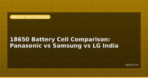 18650 Battery Cell Comparison: Panasonic vs Samsung vs LG India