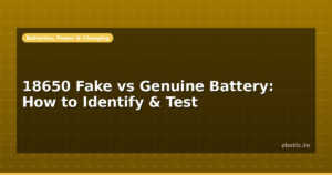 18650 Fake vs Genuine Battery: How to Identify & Test