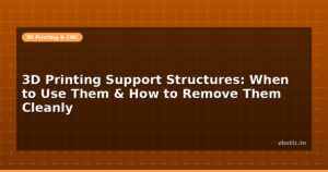 3D Printing Support Structures: When to Use Them & How to Remove Them Cleanly