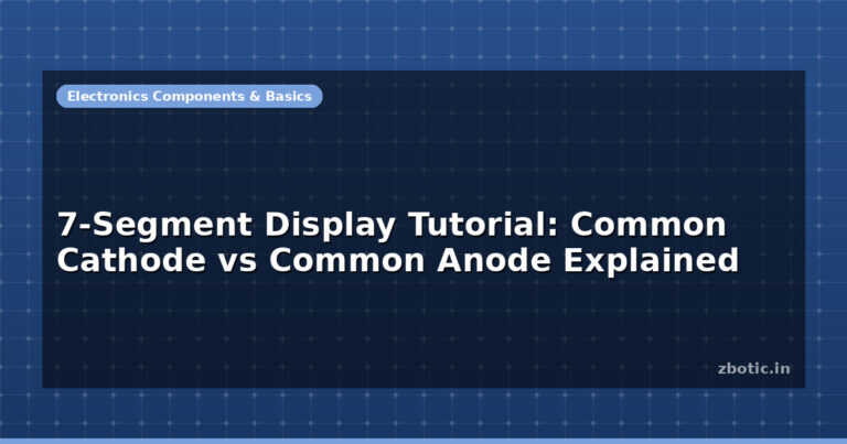 7-Segment Display Tutorial: Common Cathode vs Common Anode Explained
