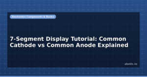 7-Segment Display Tutorial: Common Cathode vs Common Anode Explained
