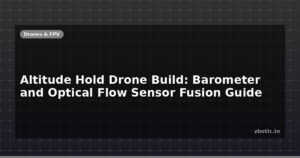 Altitude Hold Drone Build: Barometer and Optical Flow Sensor Fusion Guide
