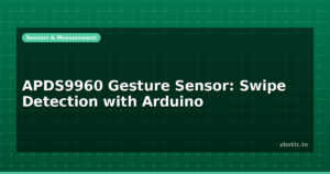 APDS9960 Gesture Sensor: Swipe Detection with Arduino