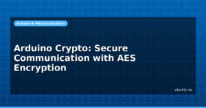 Arduino Crypto: Secure Communication with AES Encryption