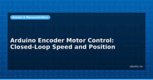 Arduino Encoder Motor Control: Closed-Loop Speed and Position