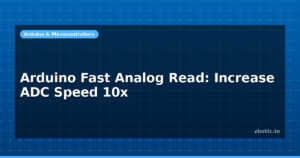 Arduino Fast Analog Read: Increase ADC Speed 10x