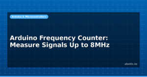 Arduino Frequency Counter: Measure Signals Up to 8MHz