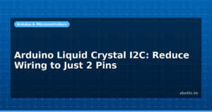 Arduino Liquid Crystal I2C: Reduce Wiring to Just 2 Pins