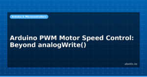 Arduino PWM Motor Speed Control: Beyond analogWrite()
