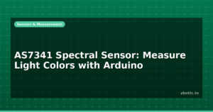 AS7341 Spectral Sensor: Measure Light Colors with Arduino