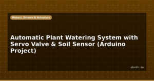 Automatic Plant Watering System with Servo Valve & Soil Sensor (Arduino Project)