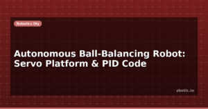 Autonomous Ball-Balancing Robot: Servo Platform & PID Code