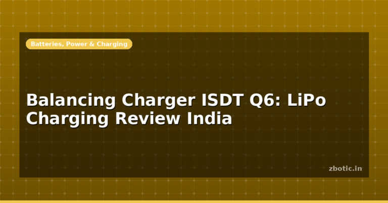 Balancing Charger ISDT Q6: LiPo Charging Review India