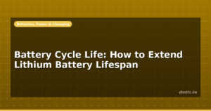 Battery Cycle Life: How to Extend Lithium Battery Lifespan