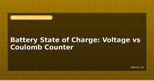 Battery State of Charge: Voltage vs Coulomb Counter