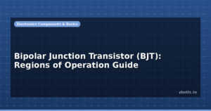 Bipolar Junction Transistor (BJT): Regions of Operation Guide