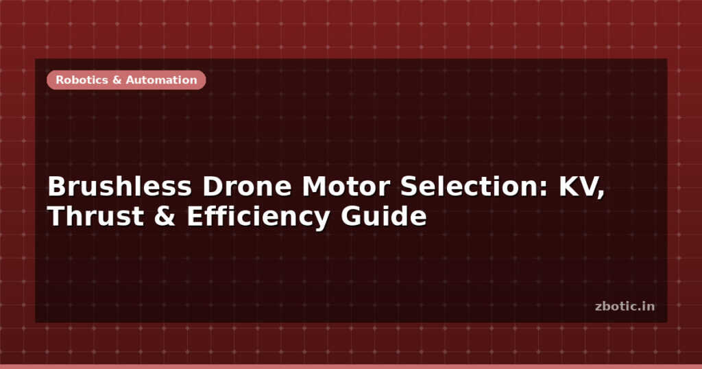 Blog Brushless Drone Motor Selection Kv Thrust Efficiency Guide 597696 Large