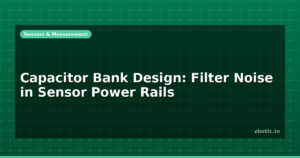 Capacitor Bank Design: Filter Noise in Sensor Power Rails
