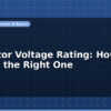 blog capacitor voltage rating how to choose the right one 596690