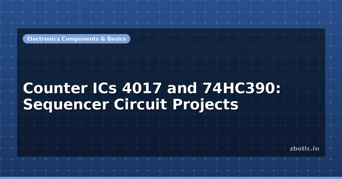 Hc417 Module Counter ICs 4017 and 74HC390: Sequencer Circuit Projects - Zbotic