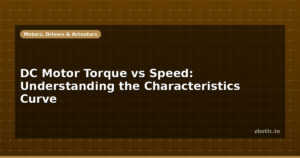 DC Motor Torque vs Speed: Understanding the Characteristics Curve