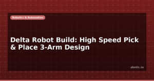 Delta Robot Build: High Speed Pick & Place 3-Arm Design