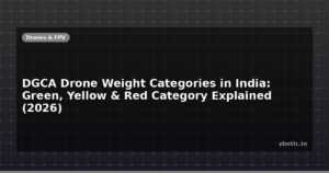 DGCA Drone Weight Categories in India: Green, Yellow & Red Category Explained (2026)